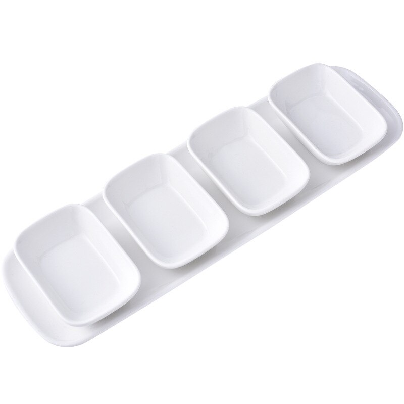 Snack Platter Plate Hotel Pot Small Sauce Dish Ceramic Side Dish With Tray Dinnerware Set Dinner Serving Plate Dessert Bowl
