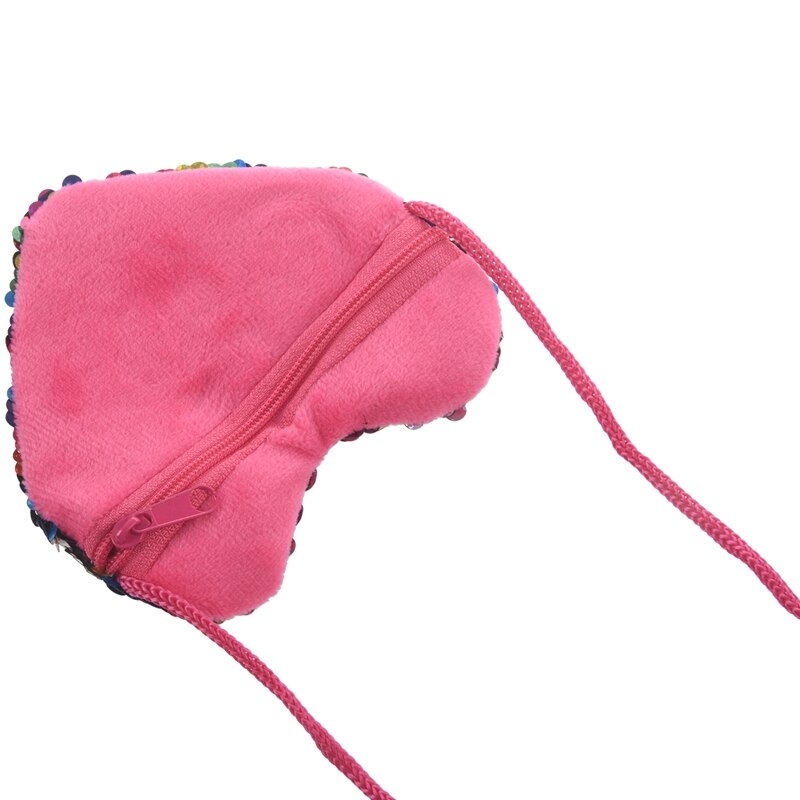 Paljetter hjerte barn skulder myntveske baby jenter mini messenger bag tegneserie gutter liten myntveske barn håndvesker farge