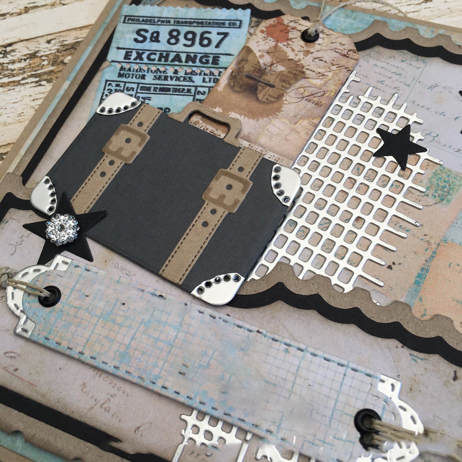 Suitcase Scrapbooking Metal Cutting Dies Travel Craft Dies Cut For Paper Card making Dies and Stamp Embossing