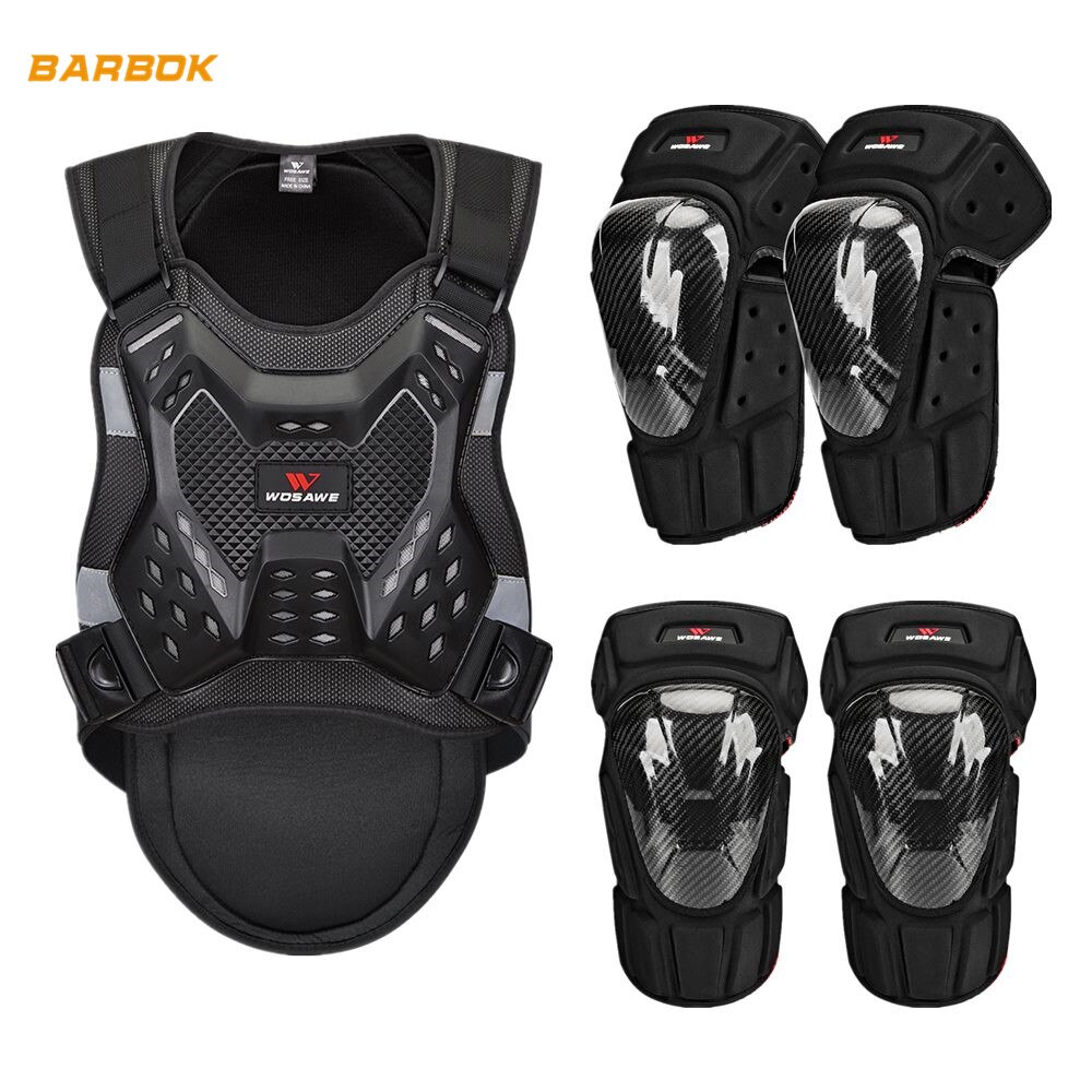 WOSAWE Adult's MTB Sports Motorcycle Armor Suit Vest Jacket Protector Motocross Snowboard Protective Gear Ski Body Protection