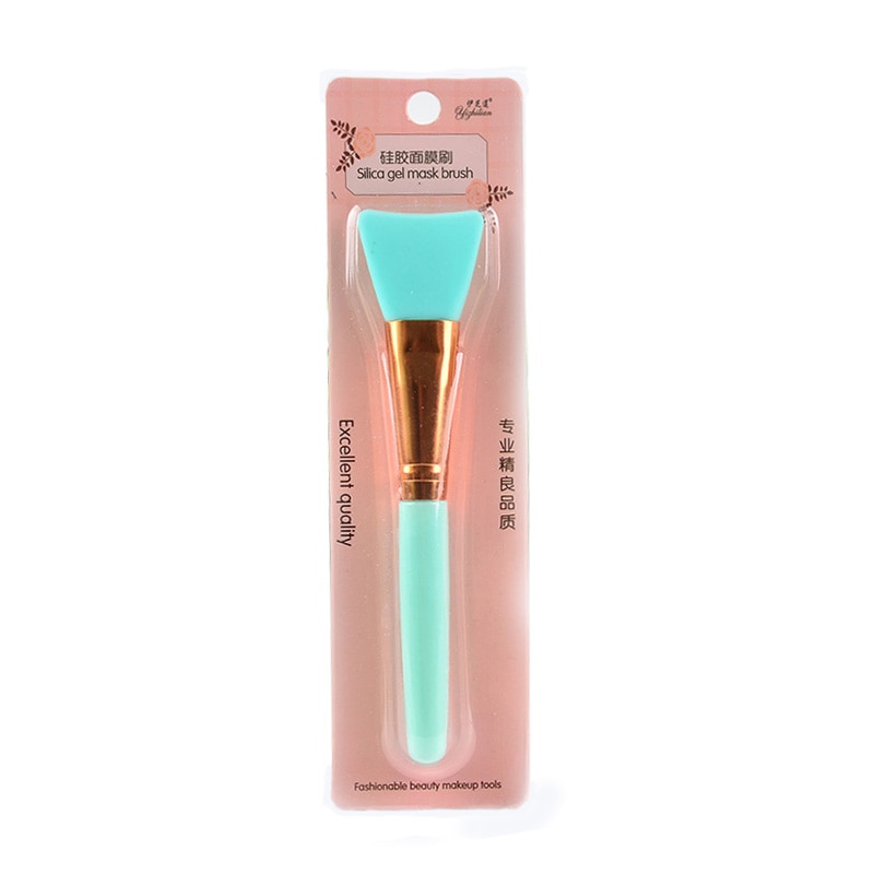 2 / 1pcs Makeup Soft Silicone Brushes Face Mask Brush Mud Mixing DIY Cream Blending Foundation Brush Skin Care Beauty Tools: 1 pcs green