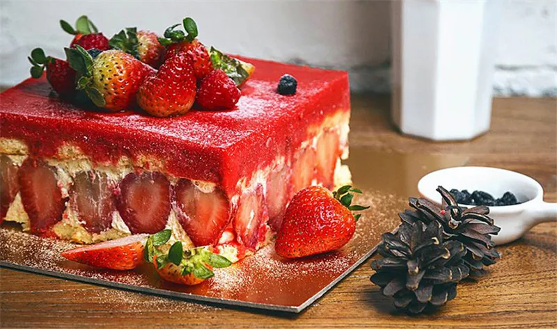 Square Cake Pan with Removable Bottom Anodized Aluminum Wedding Birthday Baking Cake Tin Cheesecake Pan Chiffon Mold stencil