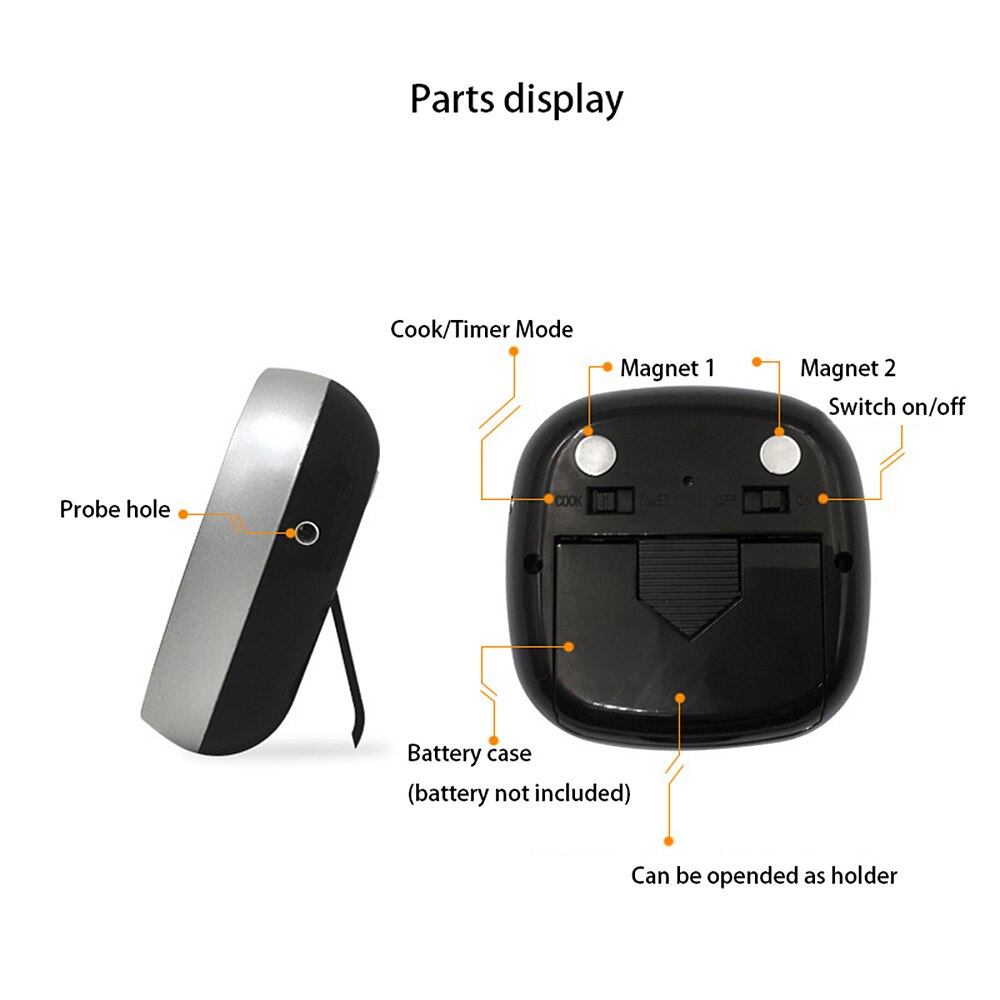 Kitchen Thermometer Stainless Household Products Waterproof Kitchen Tool Profession Meat Temperature Probe