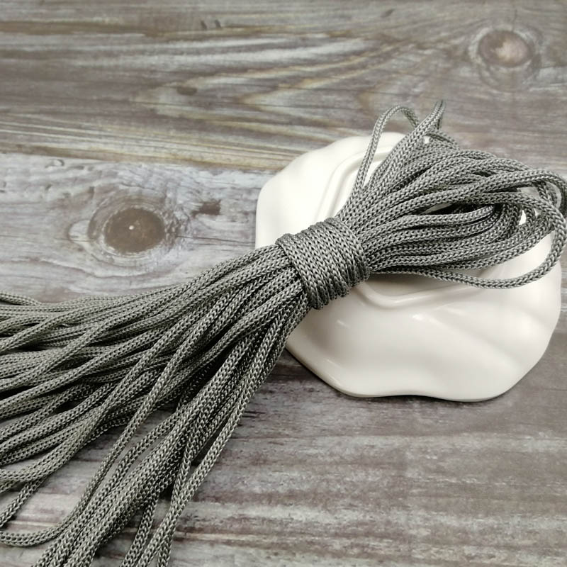 10meters 5mm nylon Rope Cords Craft Decorative Twisted Thread DIY handmade Accessories home Decoration Cord: Gray