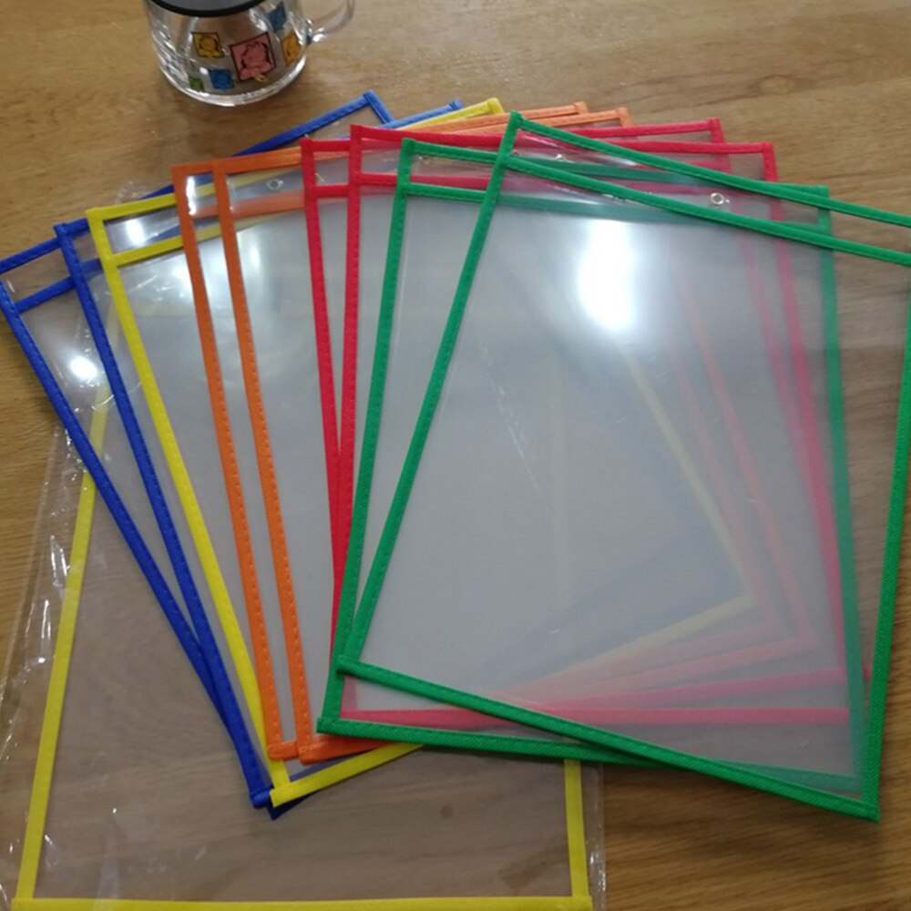6Pcs File Cover Transparent Sheet Protector For Binder Acid Free Sheet Protectors for Student