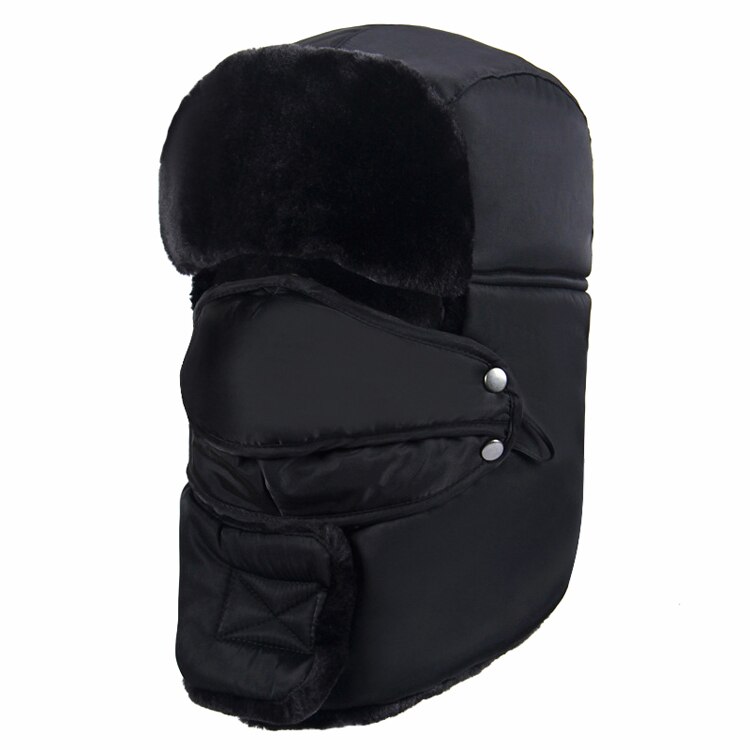 Chapéu montanhismo vk089 feminino e masculino, máscara de proteção para as orelhas ao ar livre à prova de vento, para caminhada, acampamento, ski, para escalada: Black