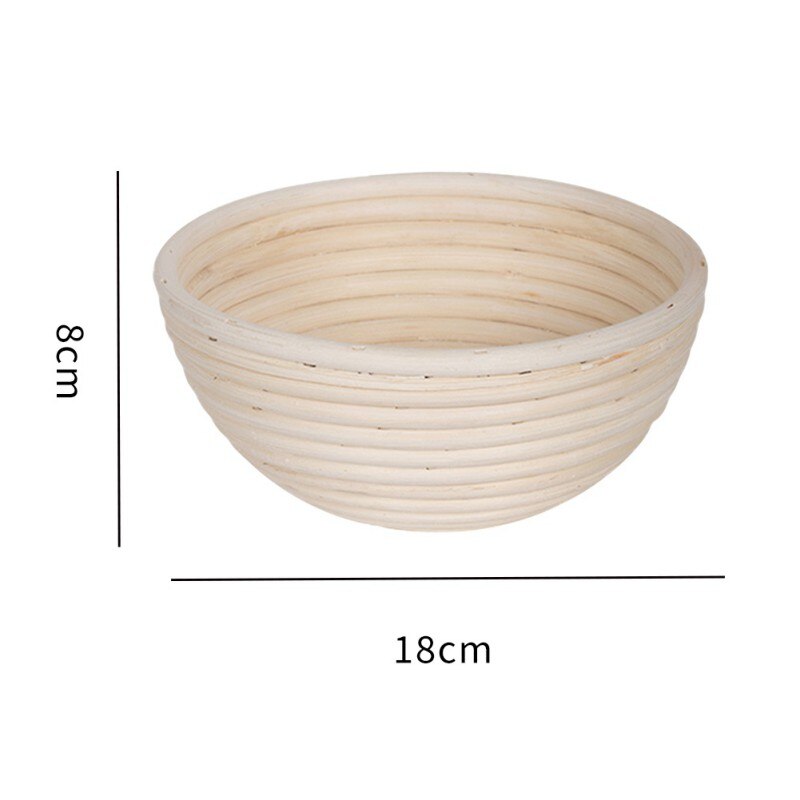 Oval Rattan Bread Proofing Basket Natural Rattan Wicker Woven Dough Fermentation Sourdough Banneton Bread Basket: A2