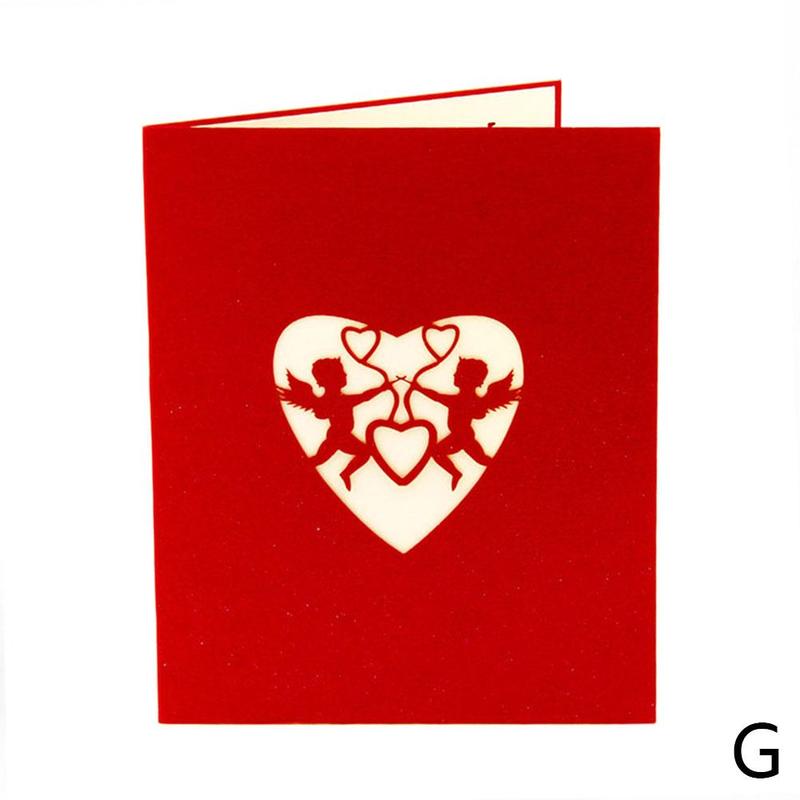 3D drei dimensionale gruß karte jahrestag valentinstag gruß Schild karte hoch karte kreative liebhaber F6G8: G