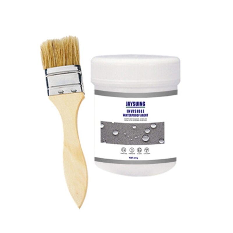 Transparent Waterproof Coating for Exterior Wall of Toilet Kitchen External Wall Roof Patching Tape Brush: 30g
