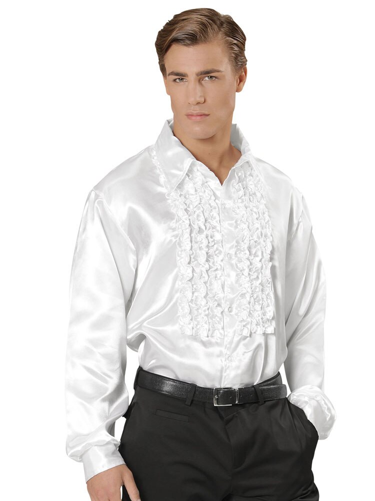widman camisa de chorreras blanca, años 70, varias tallas, disfraz de hombre adulto, para fiestas, carnaval, despedidas