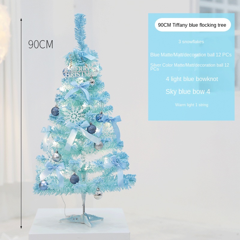 GY Christmas Pink Flocking Christmas Tree Set 1.2 M 1.5 M Shopping Window Home Decoration: G90cm