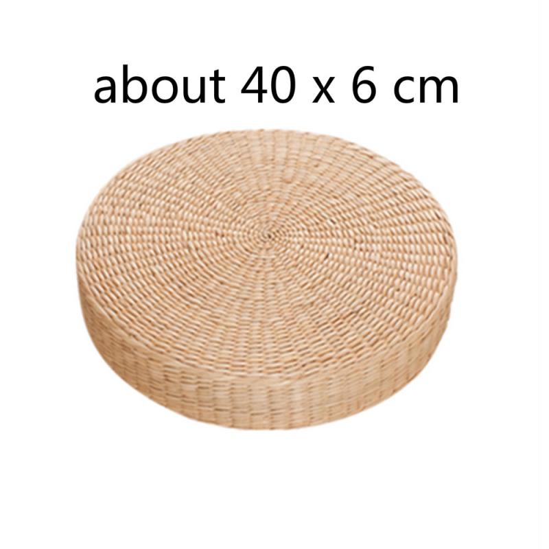 Tatami Kussen Ronde Stro Mat Stoel Seat Pad Handig Kussen Ronde Floor Tablemat Duurzaam Tatami Kussen Woondecoratie: Straw