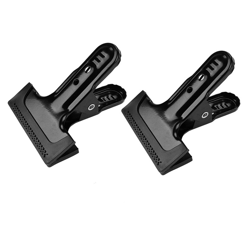 Metal Clip Background Support Clamps With Rubber Protective Sleeve Photo Studio Backdrop Bracket Holder Photography Accessory: 2pcs