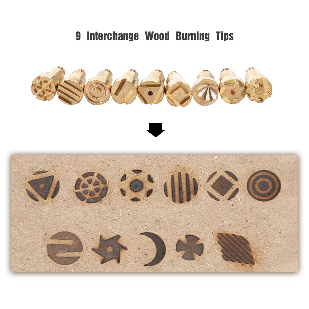 28PCS/61PCS DIY pieces of wood burning soldering iron tip wood burning tool kit engraving embossing / heat transfer gourd craft
