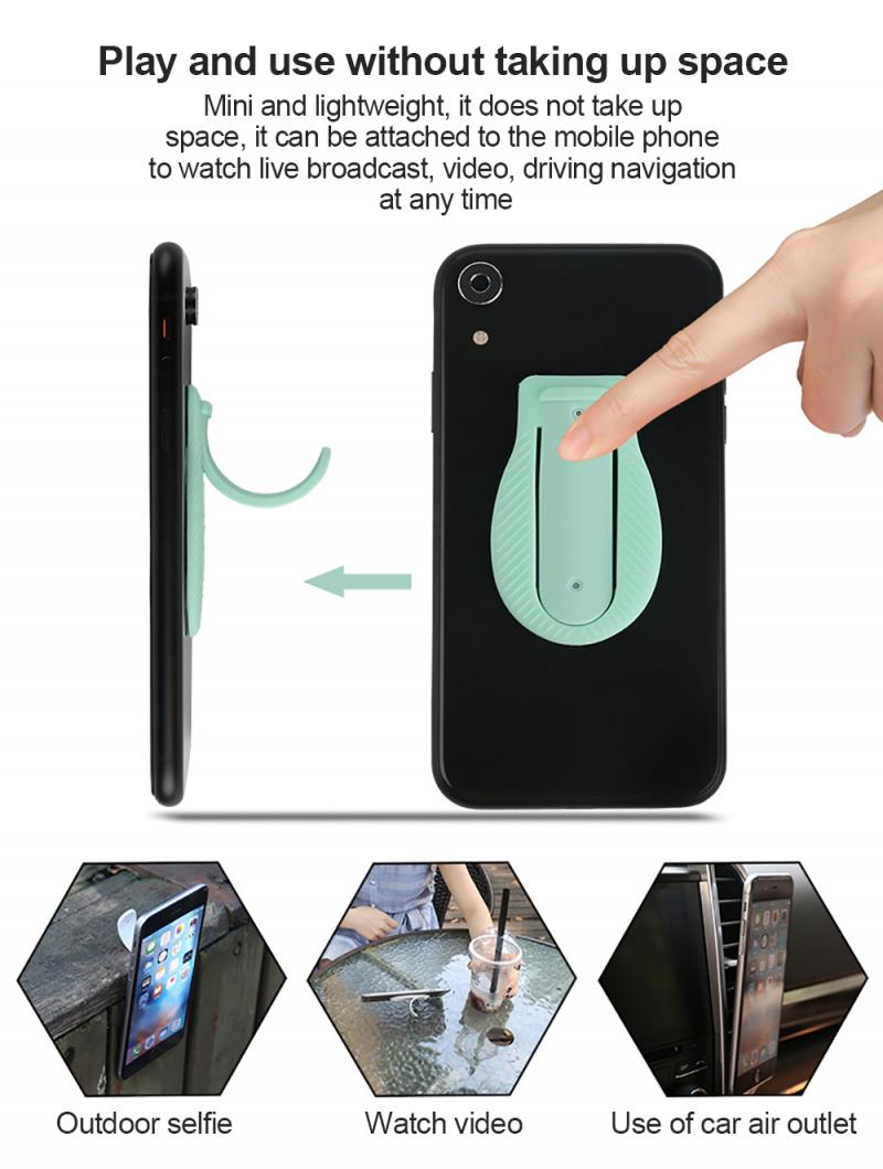 Universele Vinger Ring Houder Siliconen Telefoon Ring Auto Houder Mobiele Telefoon Grip Air Vent Outlet Stand Auto Smart Back sticker