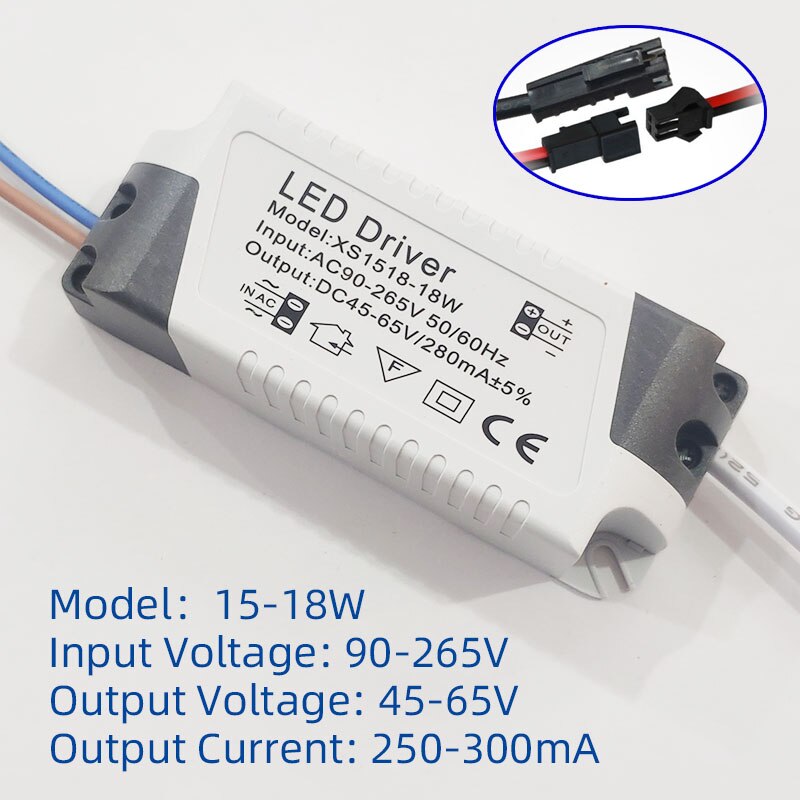 LED Driver 3W 5W 7W 9W 10W 12W 15W 18W 20W 24W 36W Power Supply Unit Downlight Lighting Transformers Adapter For LED Lights DIY: Gold