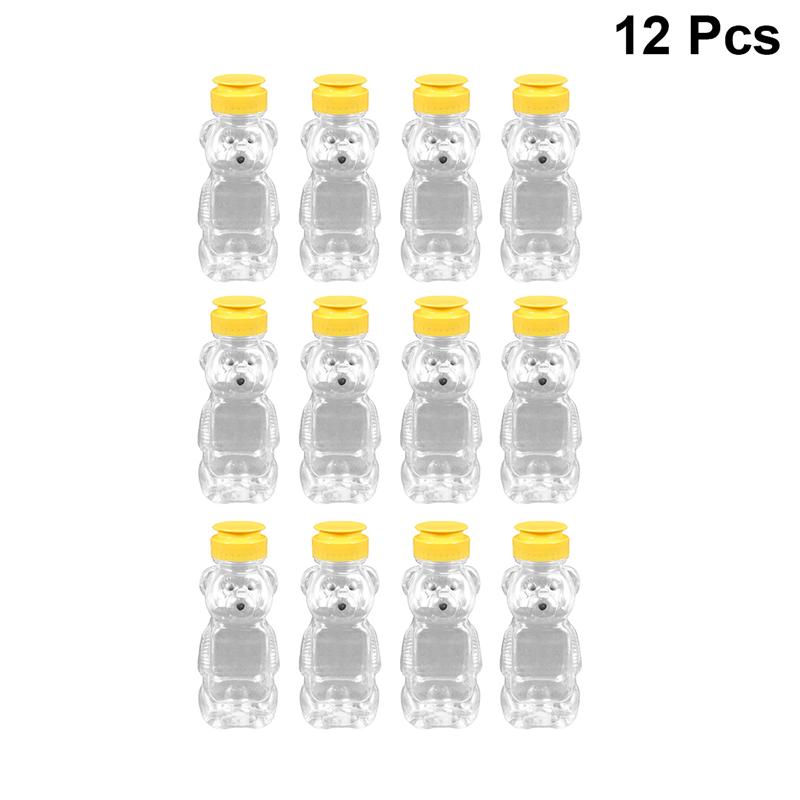12 st pressa kryddflaskor plast honungssås senaps sylt dispenser flaska 240ml honung flaska dispenser honung behållare