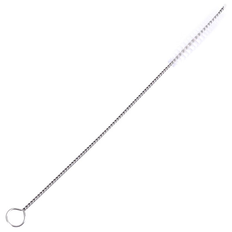 Pajita para beber cepillo Kit - 2 uds pequeño con 2 uds grande-Nylon y acero inoxidable (2 pequeños + 2 grandes)