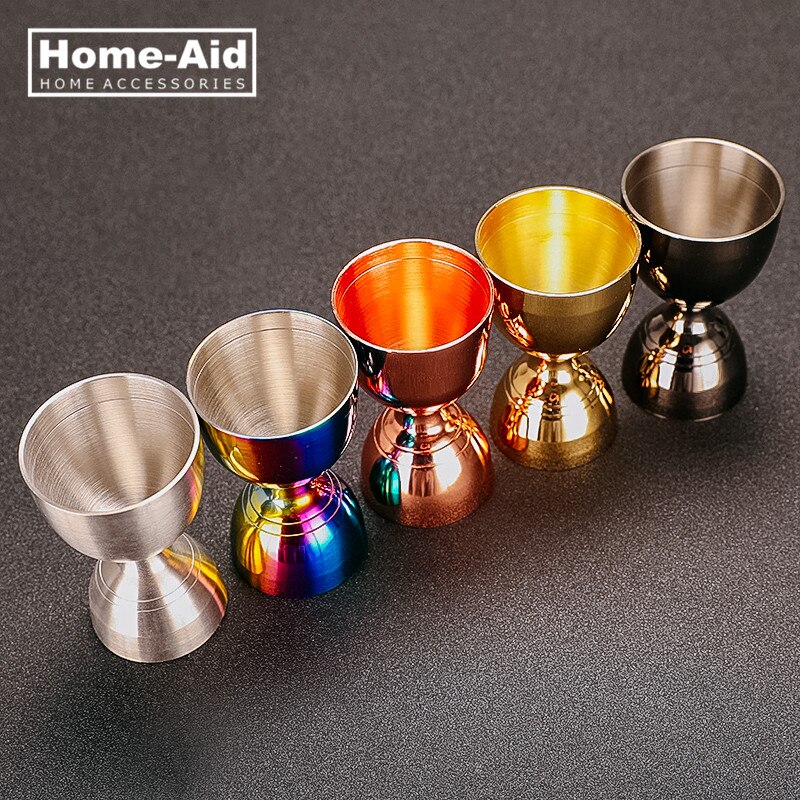 Jigger de cóctel de acero inoxidable, medidor de bebidas, Bar, campana, taza de tiro de licor, herramienta de camarero, 30ml/60ml