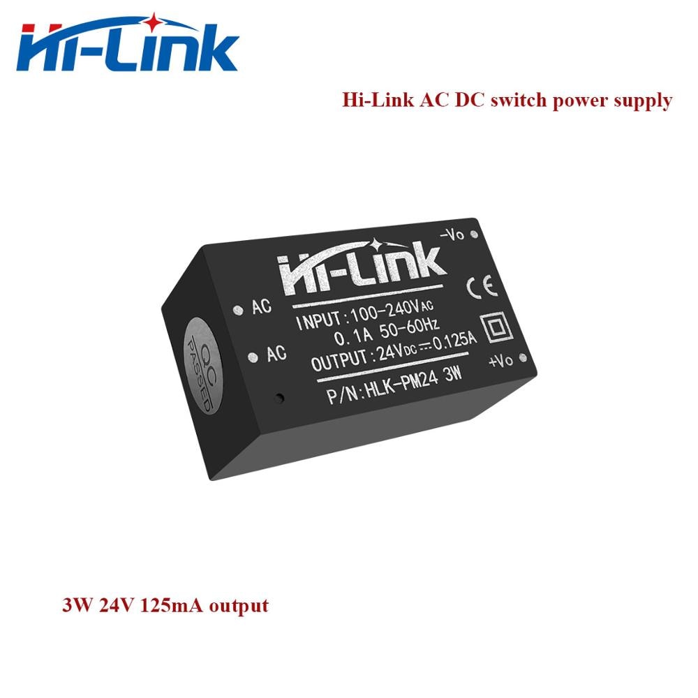 5 Stks/partij Hi-Link Ac Dc 24V 3W Mini Voeding Module 220V geïsoleerde Switch Modus Intelligente Module HLK-PM24