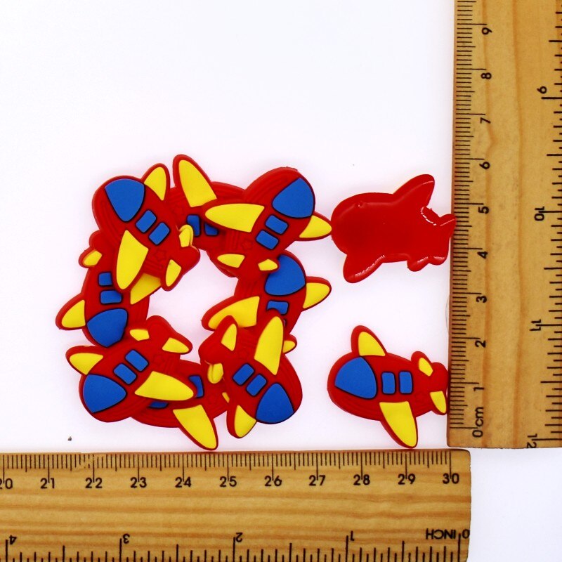 Accesorios para el cabello/broche/auricular/cargador USB/marcador/anillo para niños niñas DIY artesanía PVC nubes suaves Arco Iris avión cohete: 1