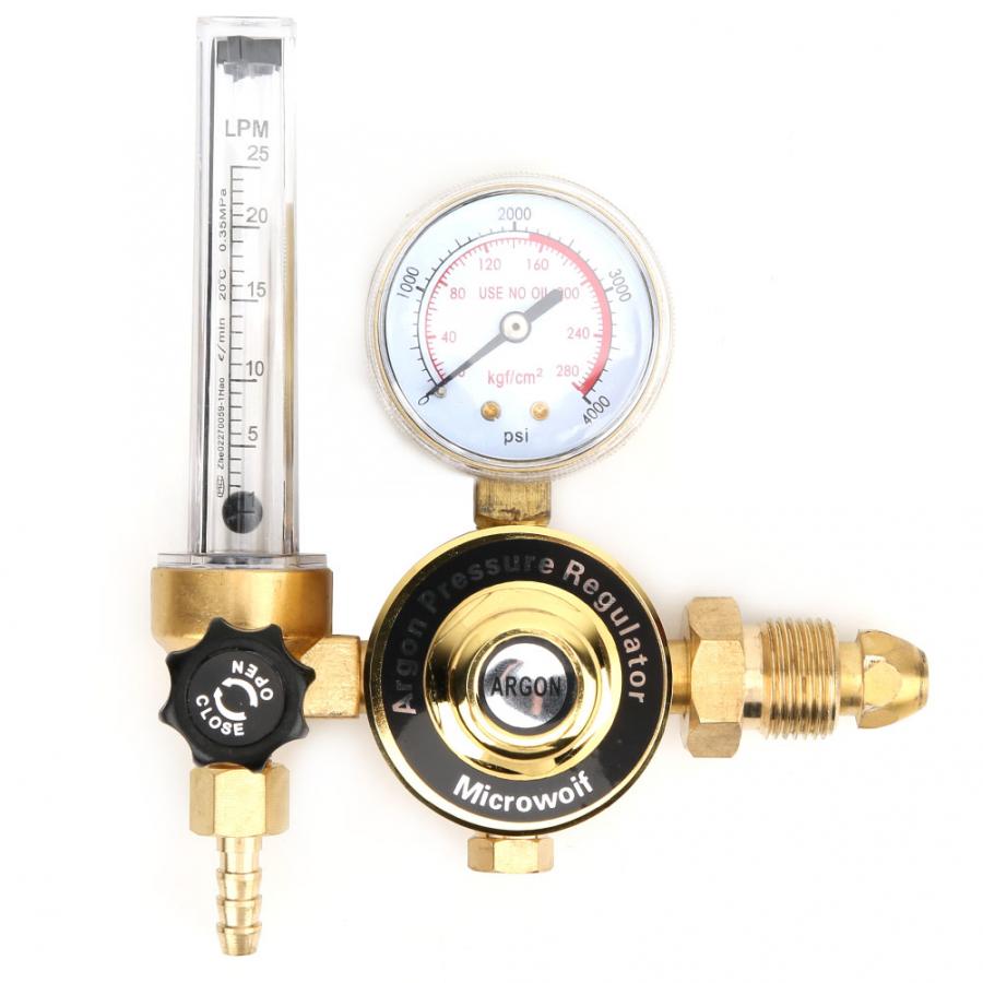 Argon Regulator WX-55T G5/8 Male Thread Argon Gas Pressure Reducer Argon Gas Meter Regulator Gas Pressure Measurement