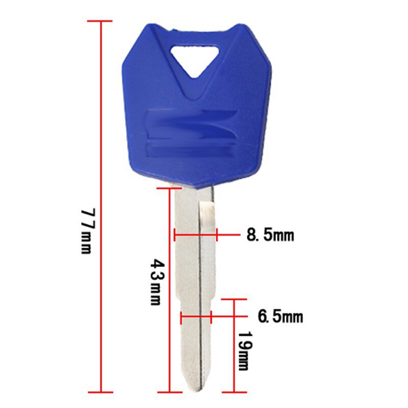 Clés Vierges Moto 3 Pièces - Pour PCX125, SCR100, WH110, LEAD125, AirBlade - Aimant Antivol