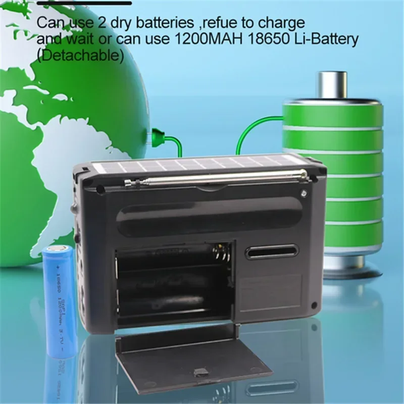 Multifunctional Radio Solar Battery Powered AM FM SW Radio Portable Radio with Bluetooth Speaker IS-F10BTS Fm Radio