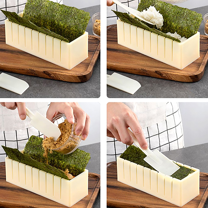 DIY Sushi Maker Reis kreisförmige Form Seetang Kuchen Kunststoff Formen multifunktion ale Form quadratische Mühle Herstellung Werkzeugs atz