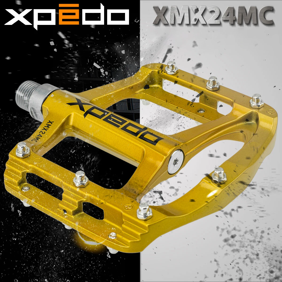 XPEDO XMX24MC Pedal de bicicleta de magnesio 2 rodamientos de cartucho husillo cr-mo pedales de bicicleta de carretera MTB piezas de ciclismo ultraligeras Wellgo