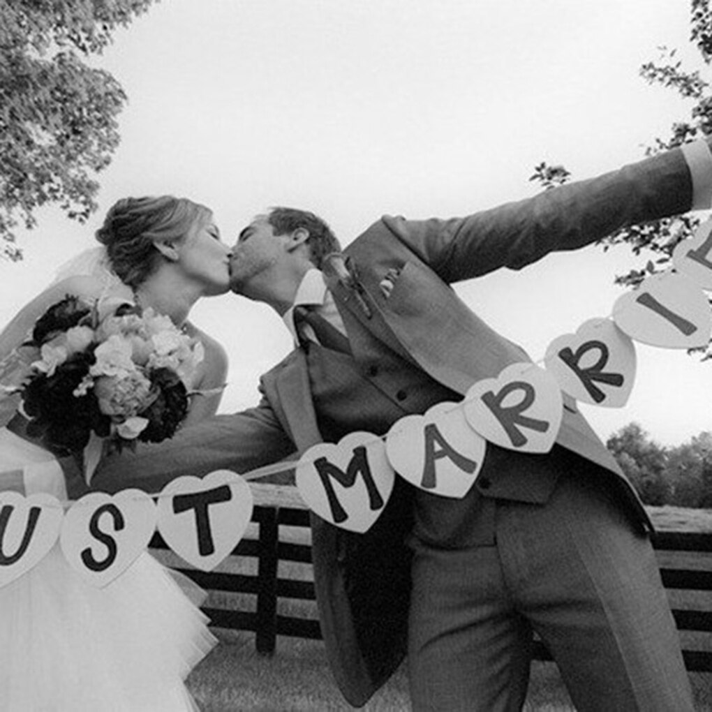 Funny Just Married Wedding Car Cling Decal Sticker Window Banner Decoration