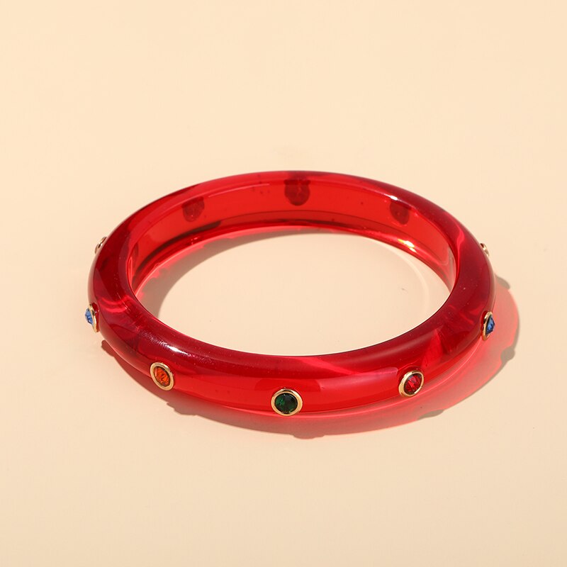 Pulseras de abalorios coloridos de Desinger para mujer, brazalete indio grande de lujo, joyería de de cristal,: KB230-4