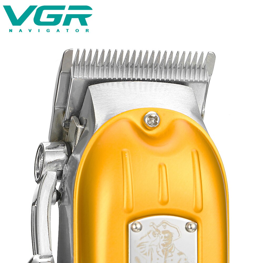 Vgr Haar Trimmer V-117 Oplaadbare Tondeuse Oilhead Tondeuse Carving Push Wit 10W Krachtige Kapsel Machine