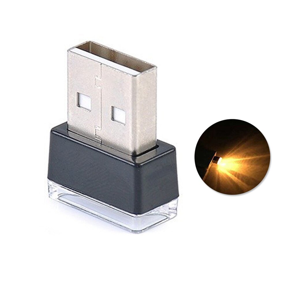 Auto Scheinwerfer Lampen Tragbare USB LED Auto Innen Umgebungs Atmosphären Nacht Licht Dekorative Lampe