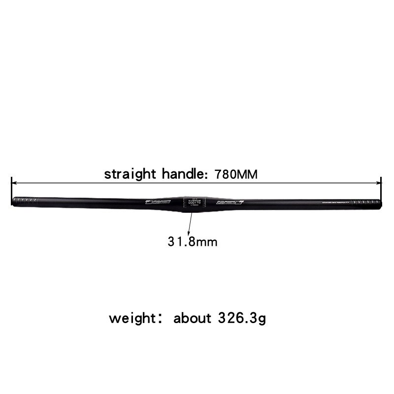 Manillar plano para bicicleta de montaña y carretera, elevador de 31,8mm, 700mm, 780mm, piezas para MTB XM DH: 780MM Flat Bar