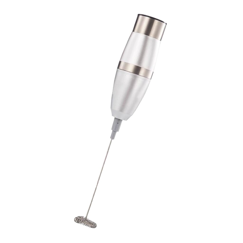 Handheld Electric Milk Frother Coffee Stainless Foamer Whisk Mixer Blend