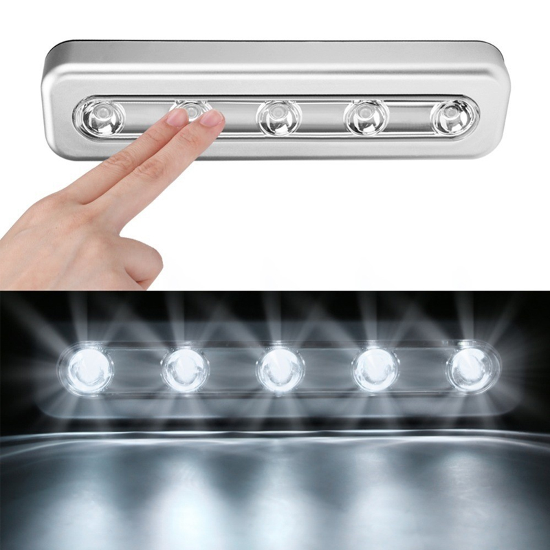 LED-kastlamp op batterijen, draadloos push-licht, magnetisch onder kast, kastverlichting voor keukengarderobe, slaapkamer, trap