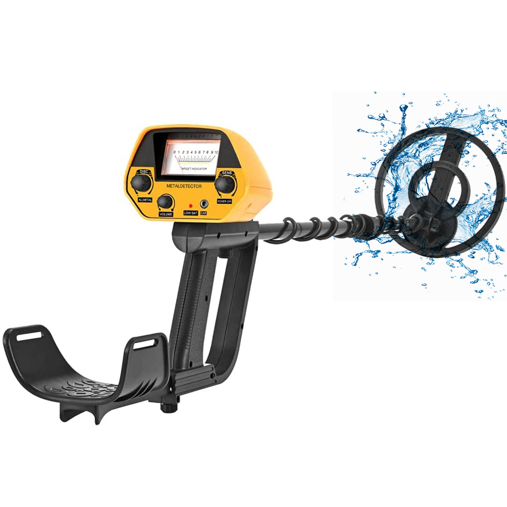 Lightweight Metal Detector with 20cm Waterproof Search Coil, 28-108cm Metal Finder for Kids Adults Beginners, Disc &amp; All Metals: MD-5090