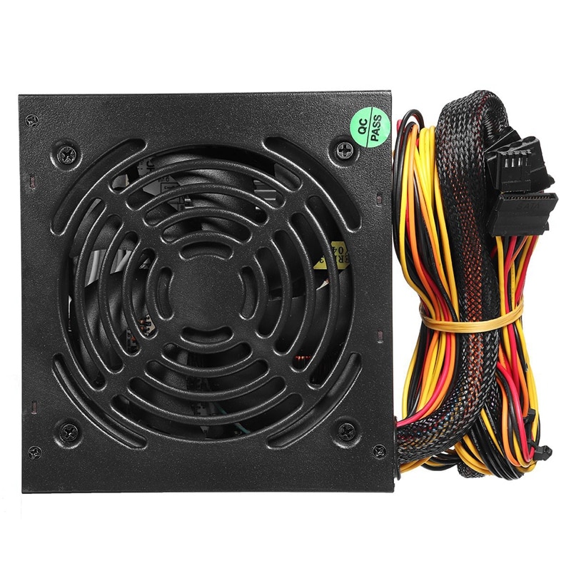 Eu Plug Black 1000W Voeding Psu Pfc Stille Ventilator Atx 24pin 12V Pc Computer Sata Gaming Pc voeding Voor Intel Amd Computer