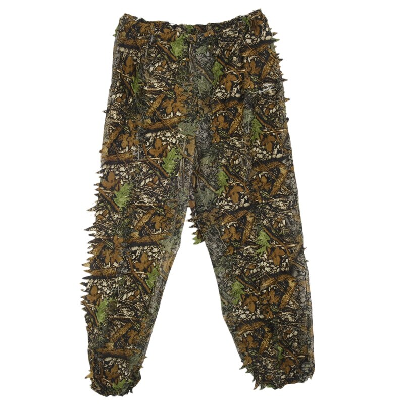 3D Folha Adultos Ghillie Suit Woodland Camo/Camuflagem Caça Veados Perseguição em