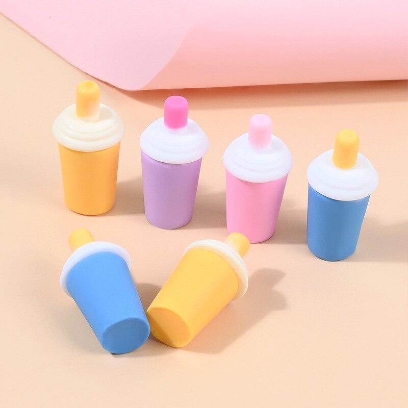 10 stück 3d -tassen-anhänger für schmuckherstellung, niedliche flaschenanhänger, aufnäihr, diy-ohrringe  c875 halsketten-accessoires, puppenhaus #39: Kein Haken gemischt senden