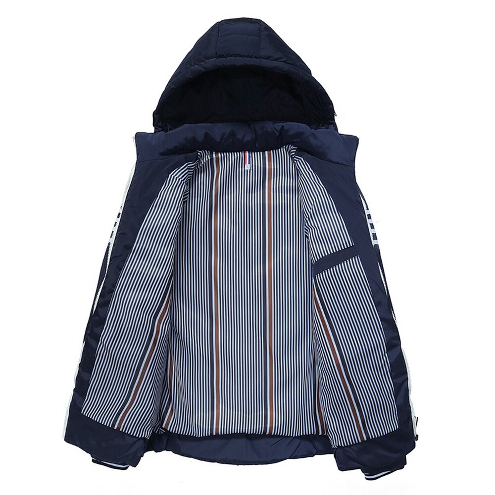 Plus størrelse 8xl bomull langt varmt yttertøy hette softshell vinterjakke herre trenchcoat ultralett dunparkas 5xl 6xl 7xl
