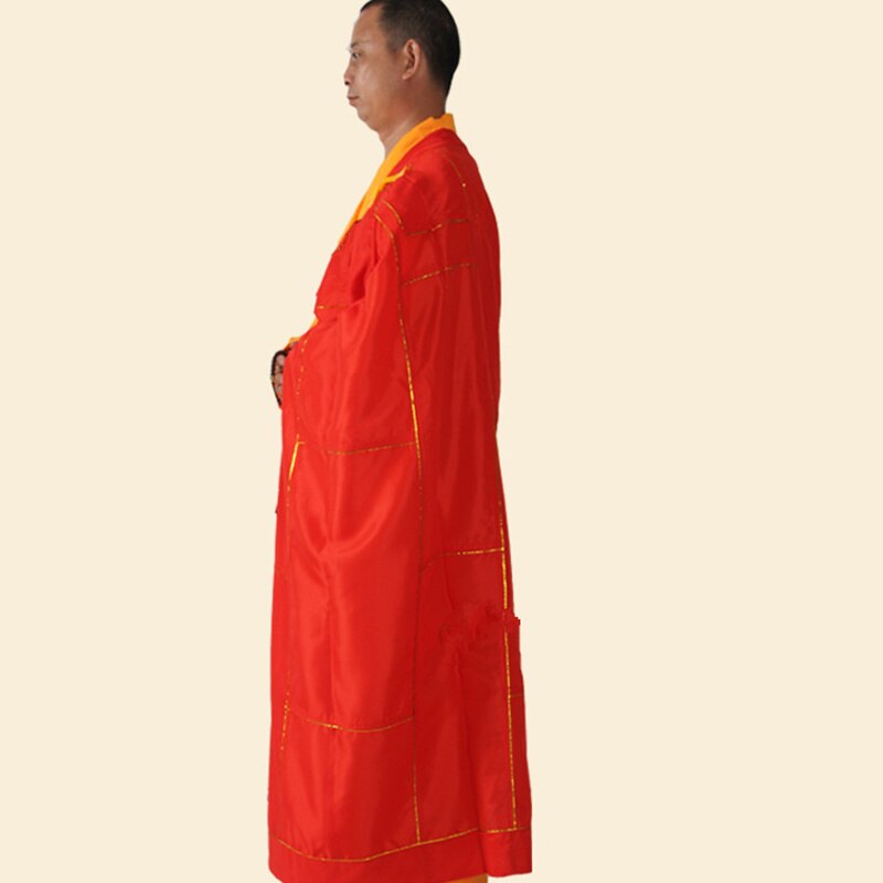 Boeddhistische Monnik Satijnen Gewaden Shaolin Kongfu Uniform Chinese Stijl Monnik Soutane Kleding Festival Kostuums