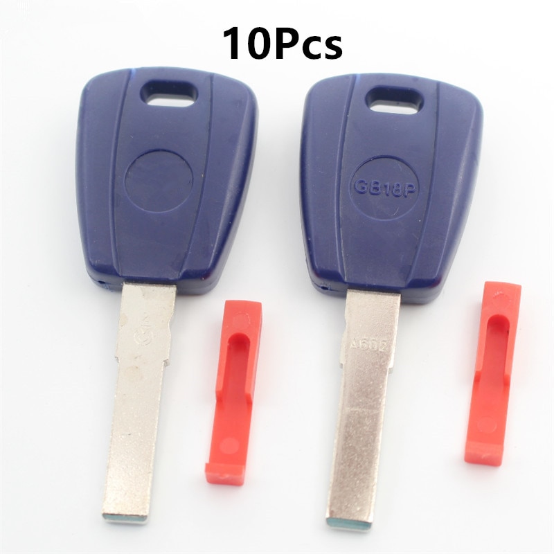 Xieaili 10 Stks/partij Vervanging Case Transponder Sleutel Shell Voor Fiat SIP22 Blad Kan Installeren Chip K13