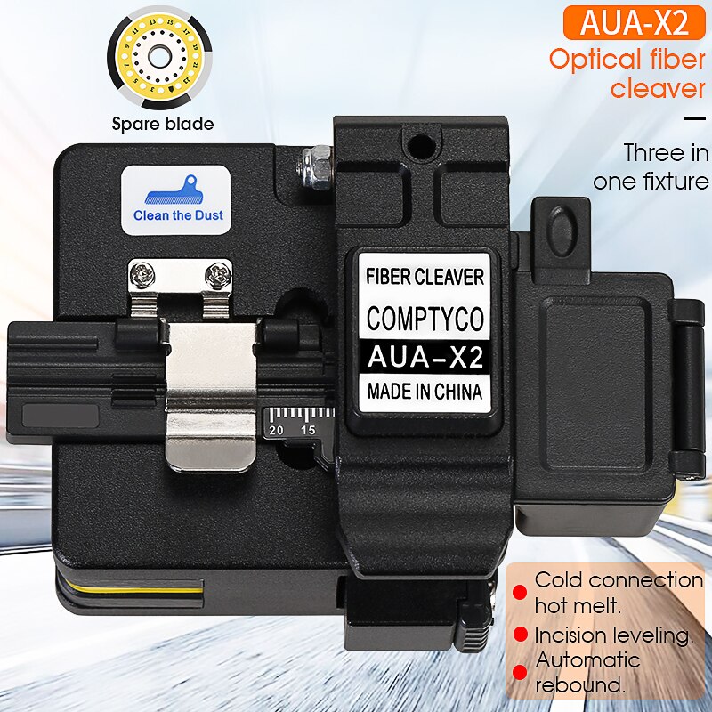 AUA-X0/X1/X2/X3 Vezelmes Ftth Kabel Glasvezel Snijmes Gereedschap Snijder Drie-In-Een Klem Slot: Black X2 and Blade