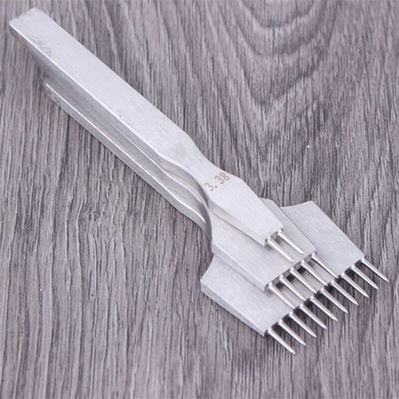Leather Craft round Hole Punches pricking iron Spacing 3/3.38/3.85/4mm leather Punch Sewing Tools