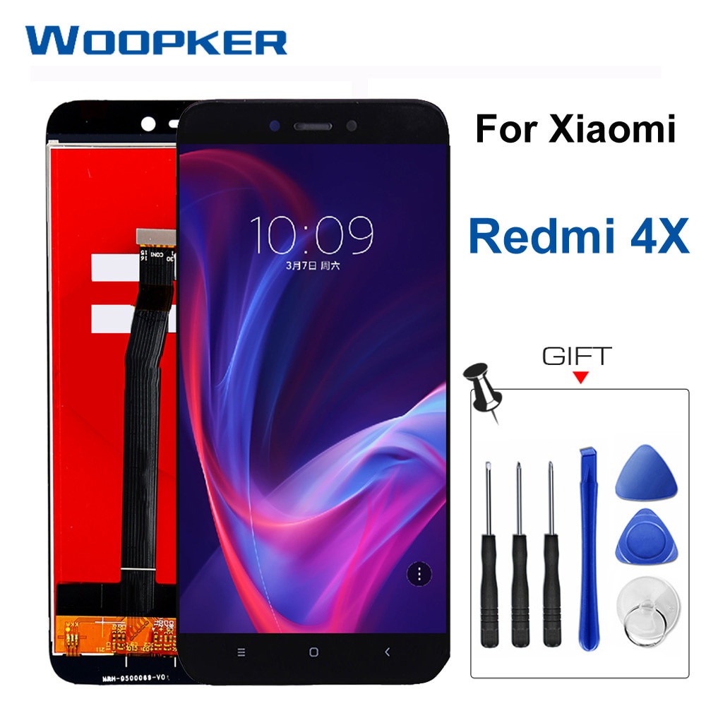 Originele Lcd Voor Xiaomi Redmi 4X Display Touch Screen Digitizer Vergadering Vervanging 5.0 Inch Voor Redmi 4X Lcd