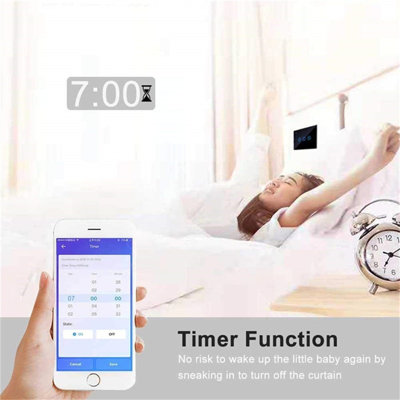 Smart home wifi smart elektriska persienner gardinomkopplare röststyrning av alexa google home switchbot gardin