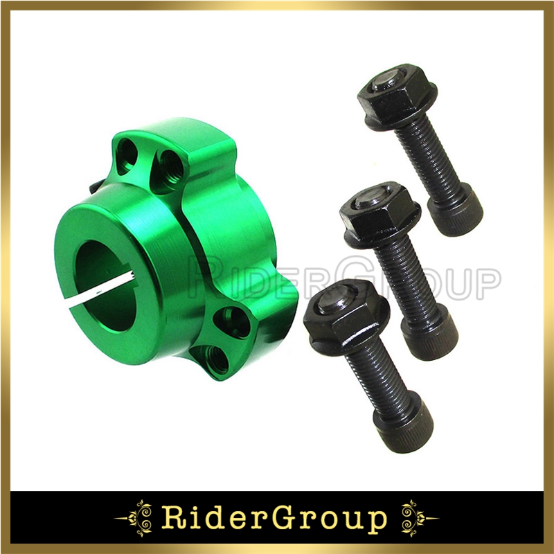 Bujes de rueda trasera de aluminio para Go Kart Drift Trike, 1 ", 1/4", 1 ", 25mm, pernos de 5/16": Green