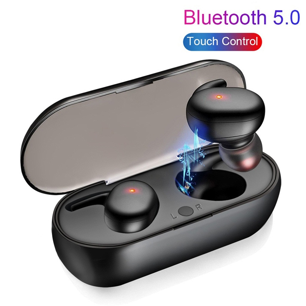 Touch Control Bluetooth 5.0 Oordopjes Draadloze Hoofdtelefoon Bluetooth Headset Touch Type Binaural Draadloze Stereo Sport Headset